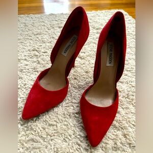 Steve Madden Varcitty Red Suede -8.5 M